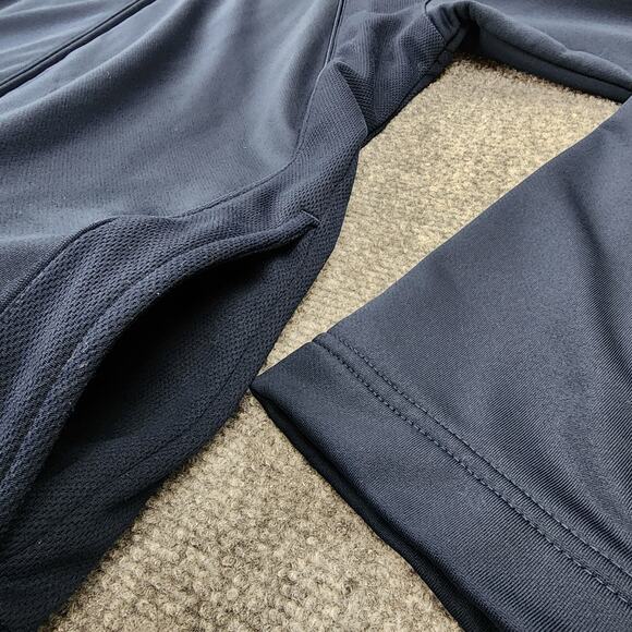 Vintage Nike Jacket Mens Small Blue Full Zip Hooptech Basketball Hoodie Sweat - Picture 15 of 16